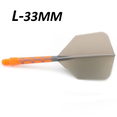 Grey Flight&Orange Shaft-Length 33mm-L