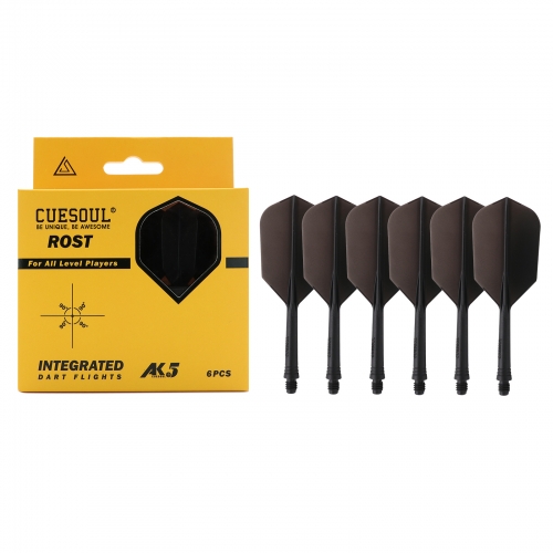 CUESOUL ROST Integrated Dart Shaft and Flights Medium,Slim Shape,Set of 6