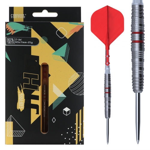 CUESOUL JIHO S7 21g Steel Tip 90% Tungsten Dart Set with Unifying ROST T19 Flight