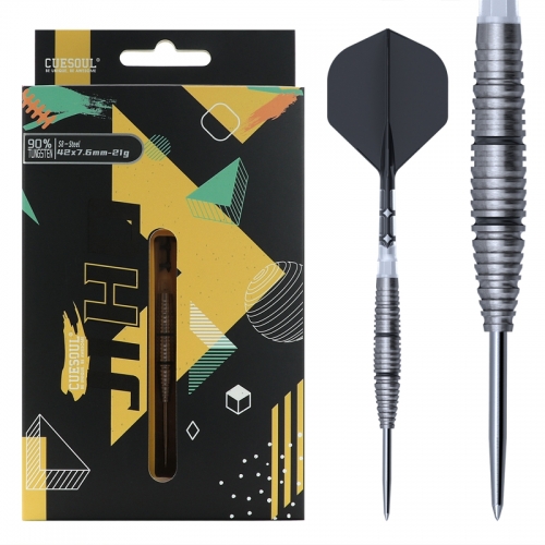 CUESOUL JIHO S8 21/23g Steel Tip 90% Tungsten Dart Set with Unifying ROST T19 Flight