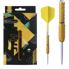 CUESOUL JIHO S3 23g Steel Tip 90% Tungsten Dart Set with Titanium Coated and Unifying ROST T19 Flight