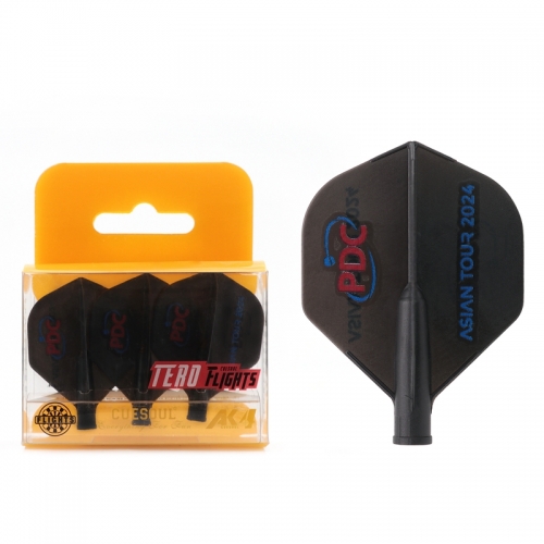 CUESOUL TERO AK4 Dart Flights Standard Shape,Set of 3 pcs，PDC ASIAN TOUR 2024 Special-edition