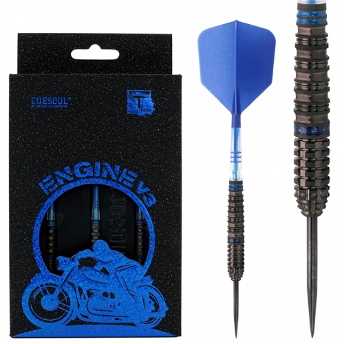  CUESOUL ENGINE V3 22g Steel Tip 90% Tungsten Dart Set with Oil Paint Finished and Unifying ROST T19 CARBON Flight