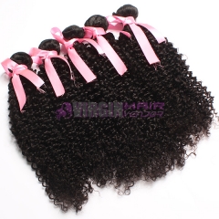 Hot selling  from one donor brazilian kinky curly hair weave