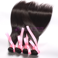 Top grade wholesale real straight hair extension brazilian virgin  hair bundles