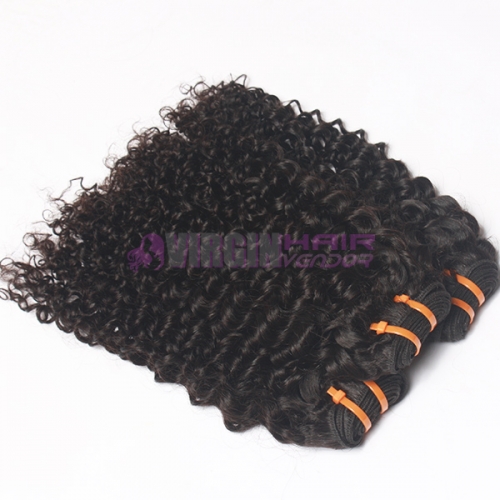 100% no shedding kinky curly real Peuvian hair