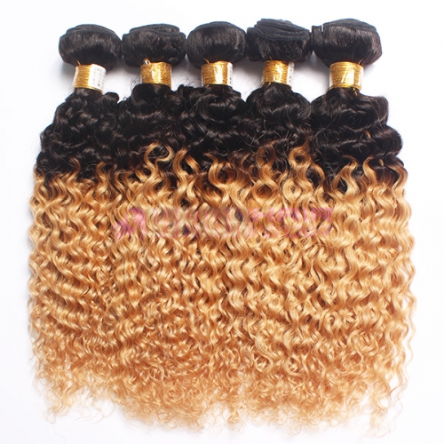 Cheap curly Brazilian hair weave,ombre hair weaves,factory price Brazilian hair