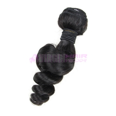 Good grade 8-30 inch loose wave hair weave natural color