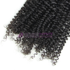 Good grade 8-30 inch 100% Untreated Kinky curl human hair extension