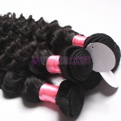 Super grade 8-30inch Tangle free Curly Hair  Natural Color Virgin Peruvian Hair