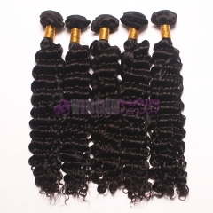 Super grade 8-30inch virgin Deep wave cheap malaysian virgin hair bulk
