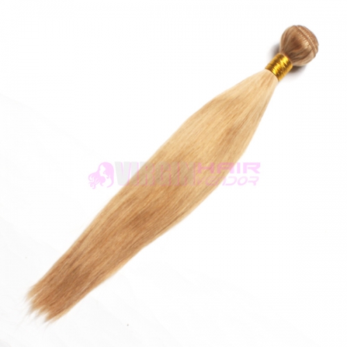 Peruvian Virgin Hair Straight color Human Hair #27 Hair Weaves