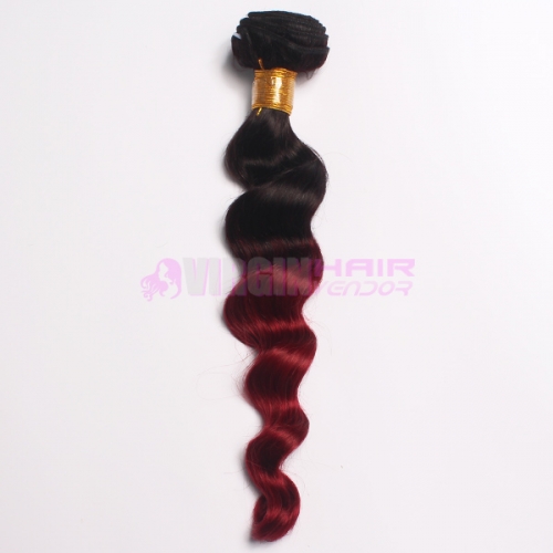 Malaysian Virgin Hair Straight 1B/bug Omber Malaysian Hair Bundles Ombre Peruvian Hair Extension