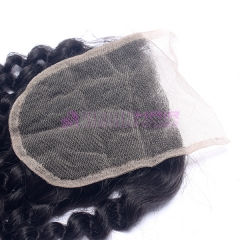 Super Quality 8-24ich stock lace closure piece cheap virgin human hair closure