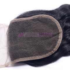 Super Quality hot selling tangle & shedding virgin Peruvian lace closure 4*4