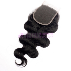 Cheap Brazilian Human Hair 4X4 Natural Part Lace Closure