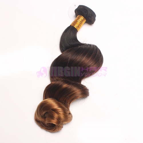 Super grade 8-30inch Wholesale three tone Ombre hair #2/#4/#27