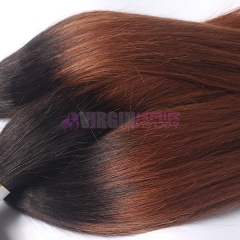 Omber human hair weft #1b/30 Straight brazilian virgin hair