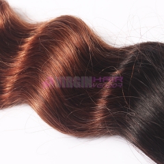 Ombre virgin Human Hair Weave  Omber Loose wave weave color 1b/30