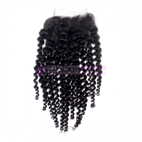 Super Quality 8-24ich wholesale black hair free parting lace closure