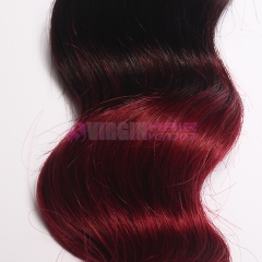 Malaysian Virgin Hair Straight 1B/bug Omber Malaysian Hair Bundles Ombre Peruvian Hair Extension