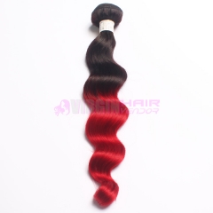 Ombre Peruvian Hair Loose wave Peruvian Human Hair Weave Bundles Ombre Hair Extensions