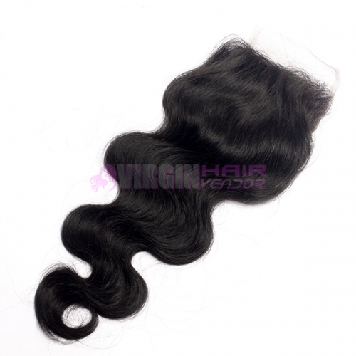 Best Price Super Quality Virgin Peruvian Lace Closure 4*4