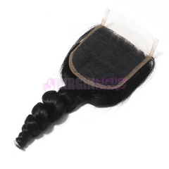 Wholesale most popular unprocessed brazilian free parting cheap lace closure