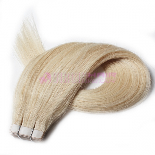 Skin Weft 40pcs Indian Remy Human Hair Tape Hair Extension #60 on stock