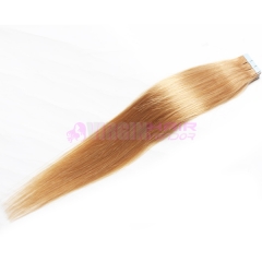 Charming 27# Color 100% Brazilian Remy Tape In Hair Skin Weft