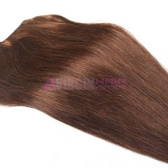 Remy Virgin Brazilian Hair Clip In Extensions #4 Clip In Human Hair Extensions