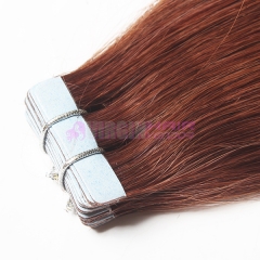 Factory wholesale human hair PU skin weft #33 on stock