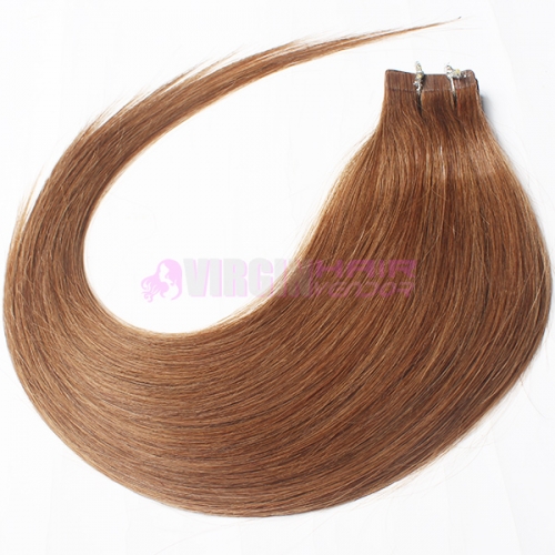 Factory 20" Tape in Skin Weft 100% Remy invisible tape hair extensions #8