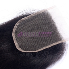 Cheap Brazilian Human Hair 4X4 Natural Part Lace Closure