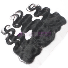 Virginhairvendor  13*4 Frontal lace closure with bundles natural color