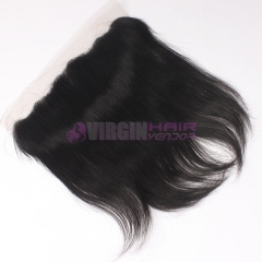 Good grade 13*4 frontal lace closure silk straight brazilian hair