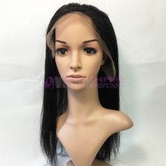 Hot sale 100 % virgin human hair 360 bang frontal straight natural color