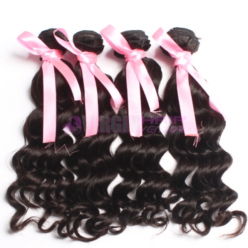 Good quality  Popular Malaysian human hair weave  loose curl hair extension