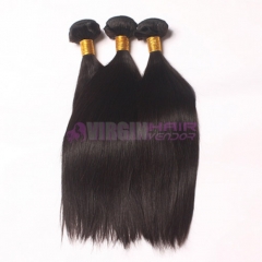 Super grade 100 human hair on donnor natural straight virgin Malaysian hair extension