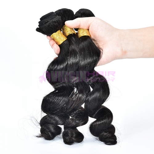 Black women buy Brazilian human hair weave from china loose wave