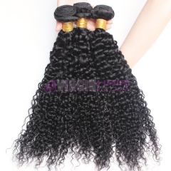 Normal grade 100% Human Hair Deep wave Black color