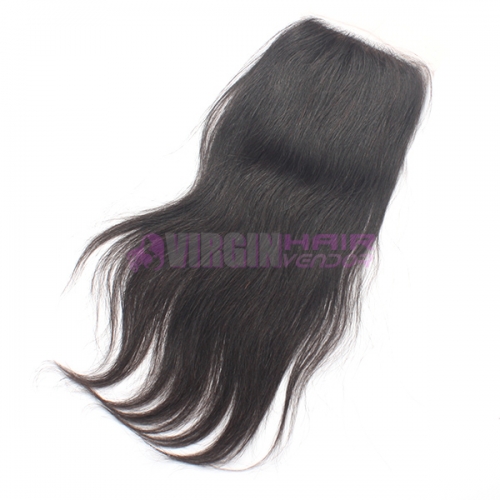 8-18 Inch Good Grade 4x4 inch Silk Base Lace Closure Straight Free part & Middle part three part