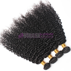 Normal grade 100% Human Hair Deep wave Black color