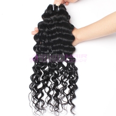 Normal grade 100% Human Hair  Water Wave Black color