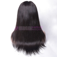 natural straight,150% destiny 100% Human Hair Full Lace Wig straight 12-22inch natural color