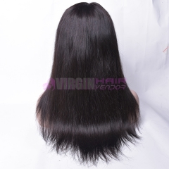 360 wig straight Top Sale 100% human hair natural color