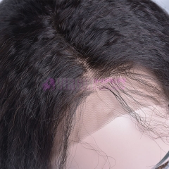 kinky straight,150% destiny 100% Human Hair Lace Frontal Wig kinky straight 12-22inch natural color