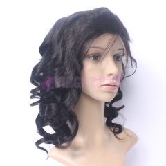 Loose Wave, 150% destiny free part human hair full lace wig for sale loose wave texture natural color