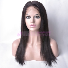 natural straight,150% destiny 100% Human Hair Lace Frontal Wig straight 12-22inch natural color
