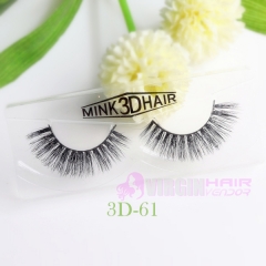 NO.61-68 Private label 3D real mink fur eyelashes, wholesale 3d mink eyelash, mink lashes